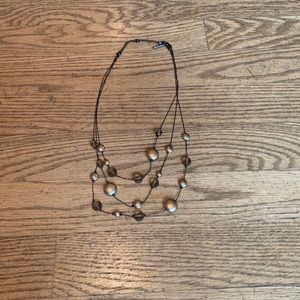 Kenneth Cole Multi-chain Beaded Necklace